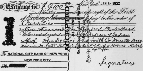 Form No. 11 Banker's Acceptance