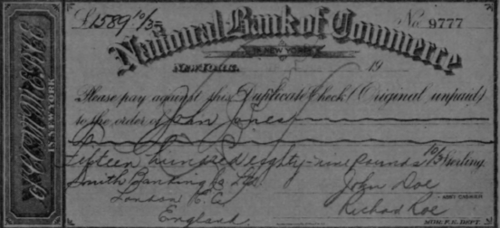 Foreign Bill of Exchange
