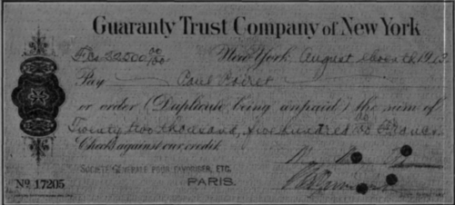 Transfer Bill of Exchange on Paris