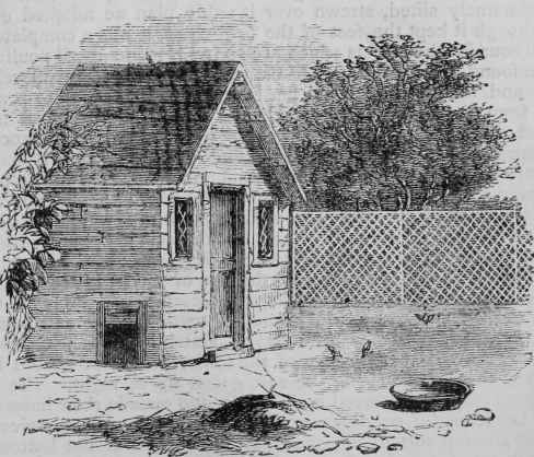 A Simple Wooden or Felt covered Fowl House.