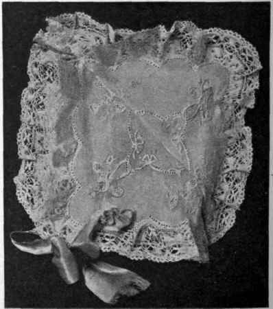 A Dutch bonnet made from a handkerchief in ten minutes
