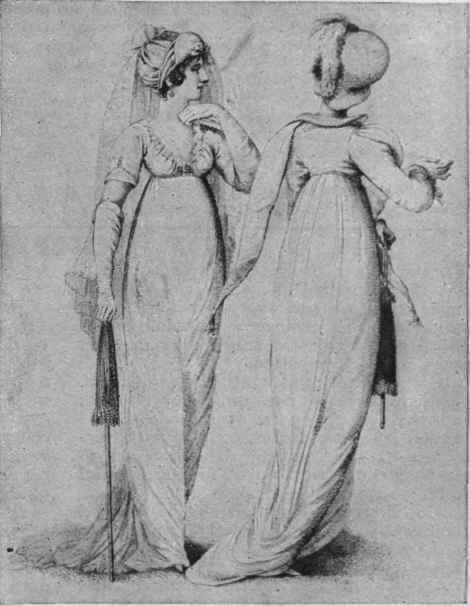Dresses in vogue in 1806.
