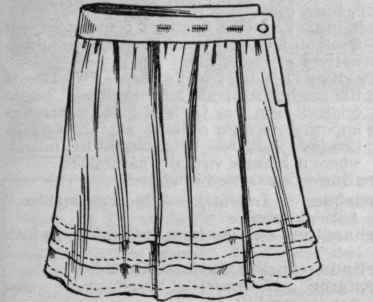 Fig. 2. The petticoat should be tucked to allow for shrinkage