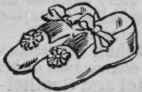 Figs. 4 and 5. Soft kid shoes can take the place of woollen bootees