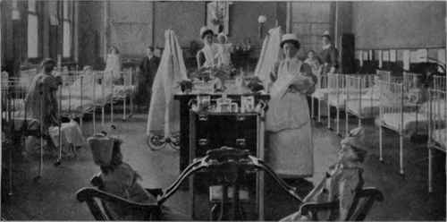 In Her Majesty s Hospital for Sick Children at the Stepney Home. This beautifully equipped hospital has 84 beds, and forms part of the wonderful block of buildings that constitute the Home Photograph taken at Dr. Barnardo's