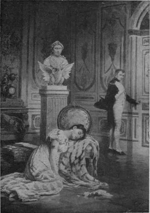 Napoleon's last farewell to Josephine From the painting by I.aslette J. Pott