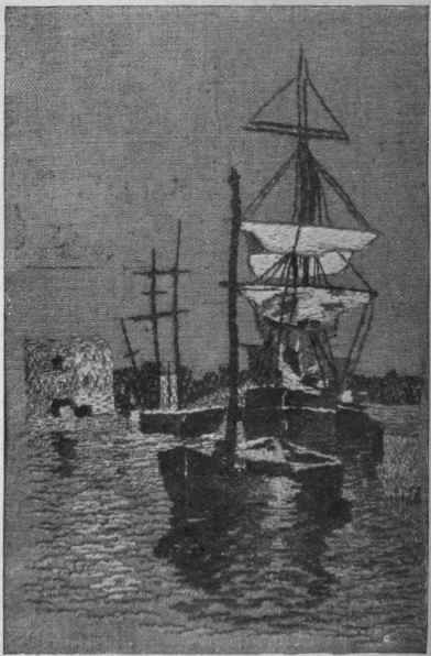 No. 3. A sea study in monochrome on brownish canvas