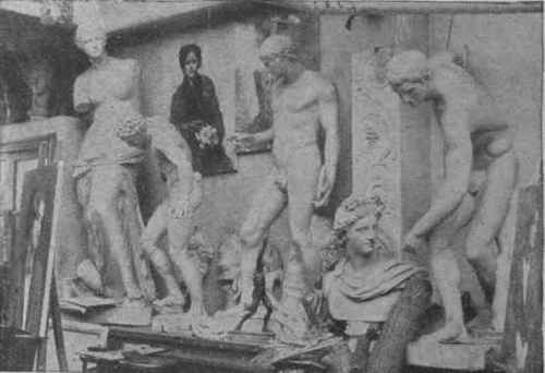 A corner of the Antique Room at the Heatherley School of Art