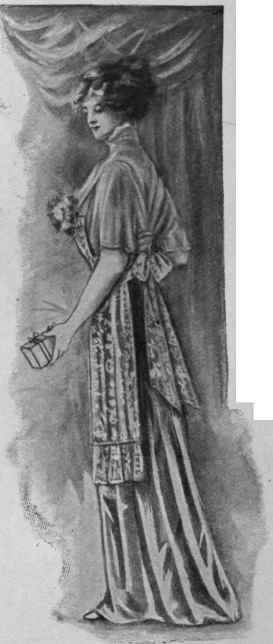 A dainty apron in muslin and lace that would be found most becoming and serviceable by one helping at a bazaar
