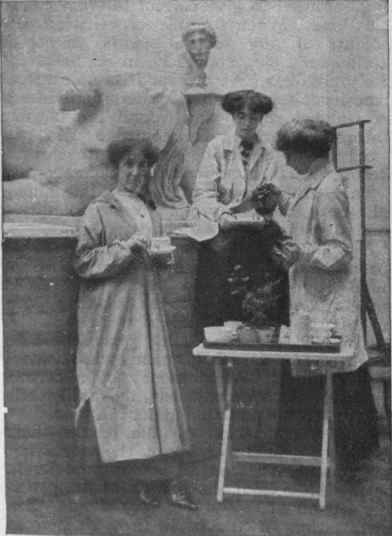 A studio tea is usually a merry little meal that makes a welcome break in the afternoon's work