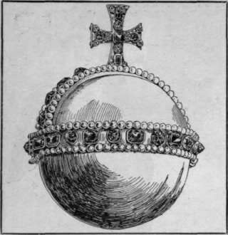 Fig. 2. The Queen consort's Orb. The jewels that adorn it orb is smaller than that of the King
