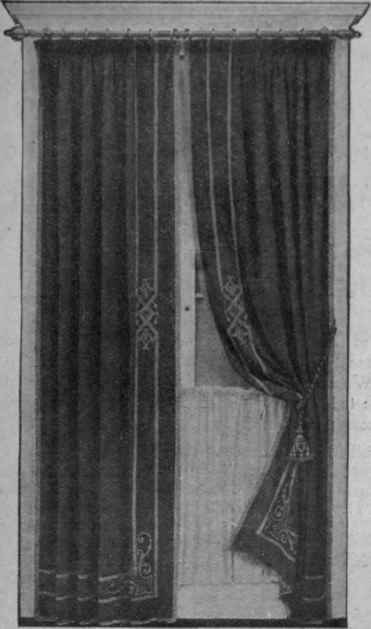 Fig. 2. This treatment of a window is correct for a room furnished in Georgian style Waring & Gillow