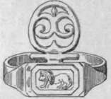 Fig. 4. A Roman key ring in gold, of the third century form of ring supplanted among the