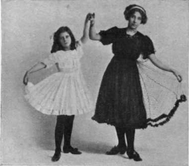 Figure 3. Third step. The pupil takes another step forward with her right foot