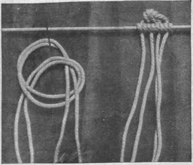 How to put on the picot knot, a method of fastening on the stitches with only one foundation cord