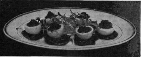 Stuffed Eggs with Caviare pepper, and sprinkle a little parsley on the top.