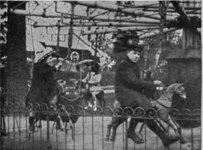 The merry go round of the Champs Elysees is as popular with French children as its