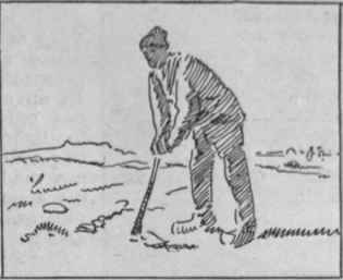 This sketch gives the spacing of J. F. Millet's cele brated picture