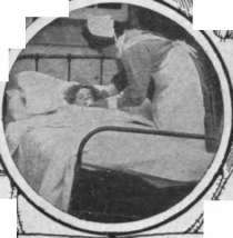 Wipe away any discharge from the mouth with pieces of clean rag