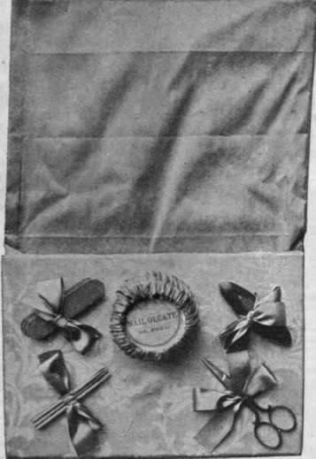 A manicure board made on the lines of the one illustrated is very portable, and is a useful possession when travelling from place to place