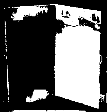 A useful bedroom screen can be made from a large sized towelhorse with unbleached calico stretched over and nailed down.