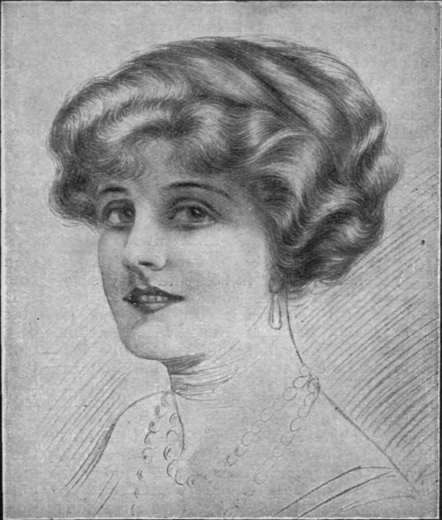 Coils and twists are largely used in the hairdressing of 1911, the hair being lightly waved across the forehead and over the ears