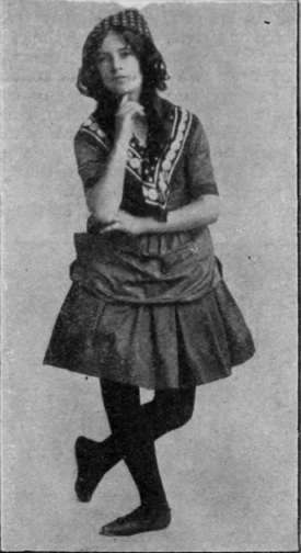Fig. 8. Bob curtsey. The last step can be taken like the first step, with a bobbing curtsey, or eight cuts taken in a circle to the left and right