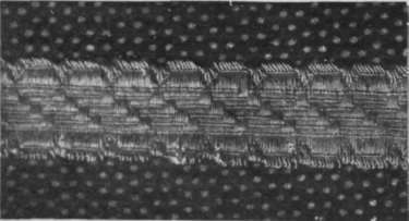 Gold lace from a man's coat worn at the Court of Napoleon.