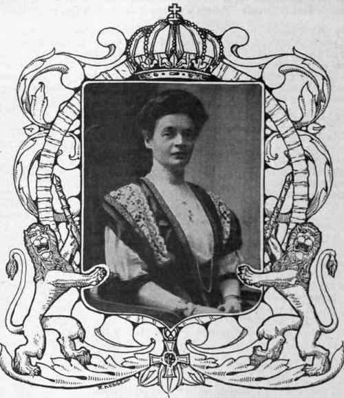 H.M. the Queen of Bulgaria, whose self sacrificing devotion to the sick and needy makes her a veritable  Queen of Charity.  Her work for the wounded during the Russo japanese War earned her the title of  The Russian Florence Nightingale  