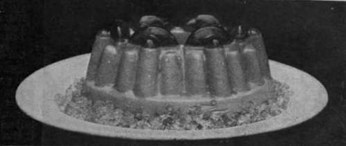 Raspberry Cream forms a very pretty sweet, decorated with the fruit and chopped up jelly