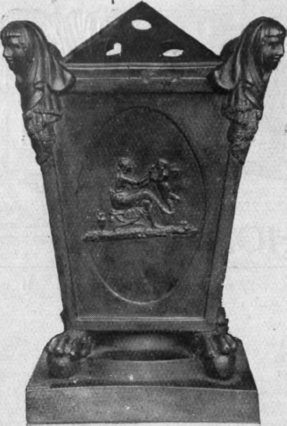 A beautiful urn in black basalt, ornamented in Wedgwood style with classical reliefs. A fine example of the work of John Turner, a successful contemporary of Wedgwood