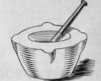 A pestle and mortar is useful not only for pounding mixtures, but for crushing dried breadcrumbs