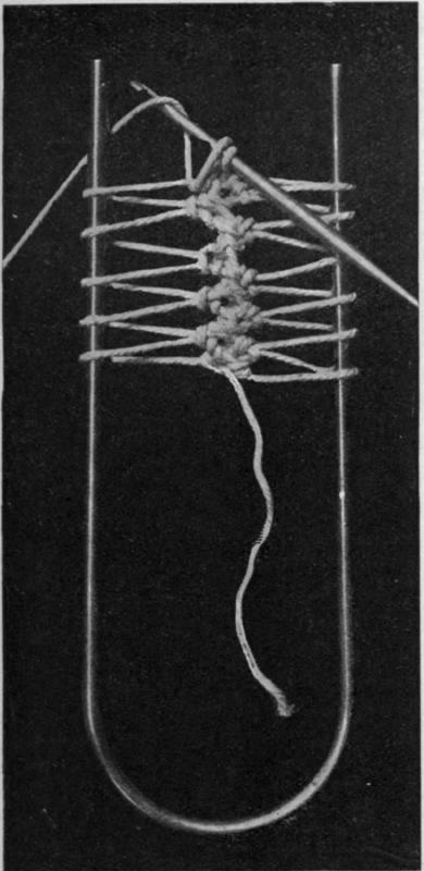 Fig. I.  Ordinary  hairpin stitch, the simplest to work