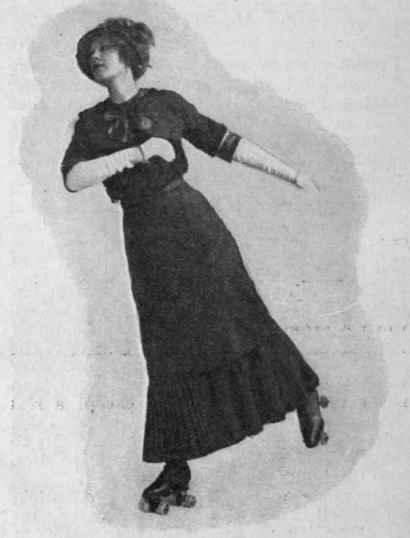 Inside forward edge. First position. The right arm is held a little too high