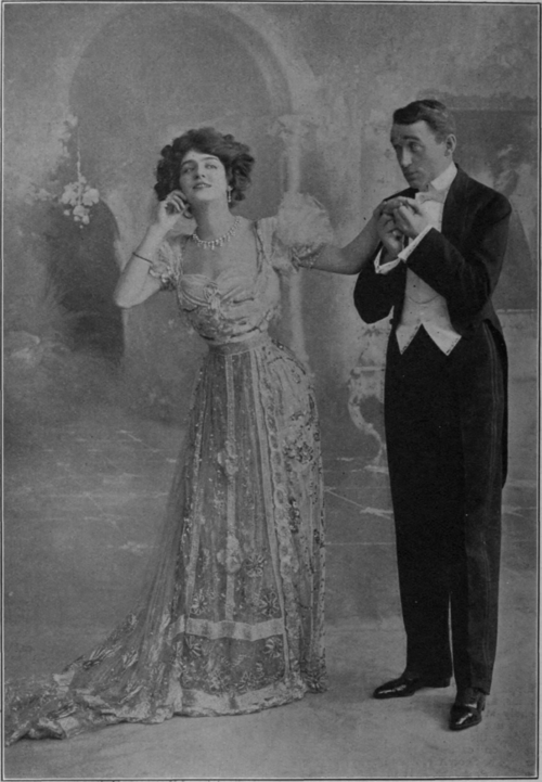 Miss Lily Elsie and Mr. Joseph Coyne, who danced the world famous waltz of  The Merry Widow.  Mr. Coyne, in addition to being a versatile actor, is one of the most renowned dancers of the day, and in this article he gives unique hints to those who desire to excel in the art