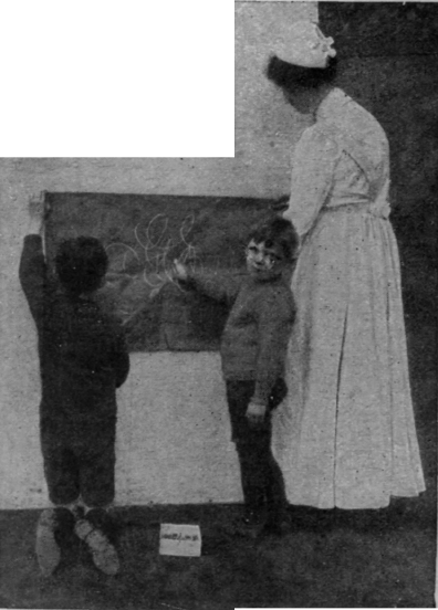 Put brown paper on the nursery wall on which children may scribble or draw to their hearts' content