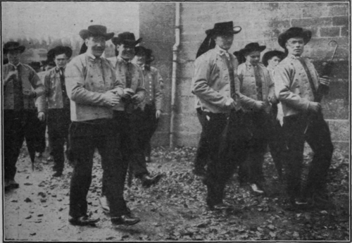 Some happy Plougastel bridegrooms photographed after the ceremony