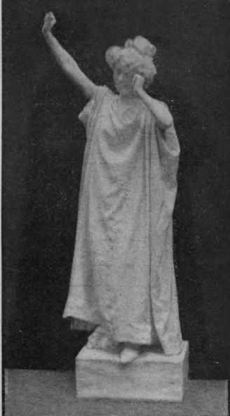 The awakening of Galatea. If the sculptor appears in this tableau he should be dressed to represent a living man