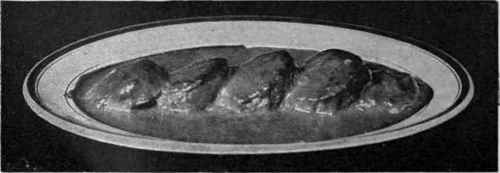 Veal Cutlets a la Talleyrand. Cutlets prepared in this way should be served on mashed potato, with sauce poured round