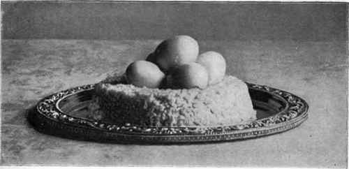 Curried Eggs In A Nest Of Rice.