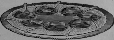 Various Hors d'CEuvres in little cases Hors d'CEuvres varies en petites caisses