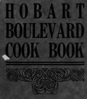 Hobart Boulevard Cook Book
