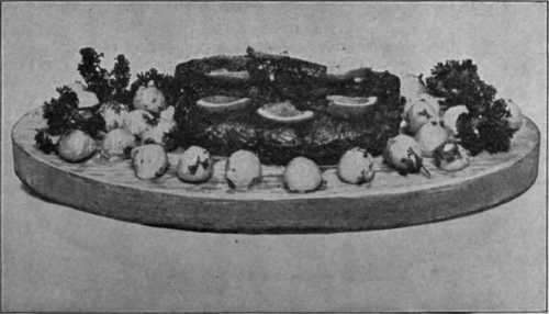 Planked Salmon with Potato Balls. Recipe on Page 155.