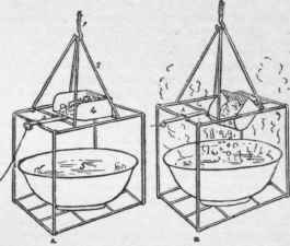 Device for discharging the cyanide into the acid.