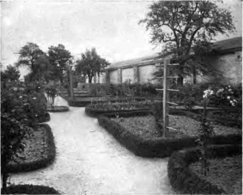 Formal beds edged with box.