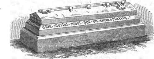 MONUMENT TO THE LATE A. J. DOWNING, IN THE CHURCH CRMETERY AT NEWBURG, N. T.