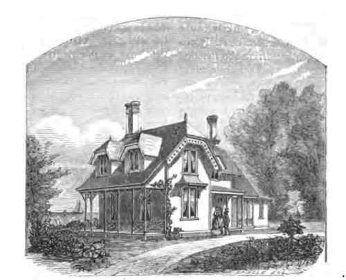 Sea Side Cottage   Perspective View.