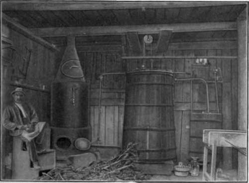 Fig. 18. Interior of a Larschenkieferoldistillery.