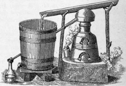Fig. 48. Bulgarian rose oil still.