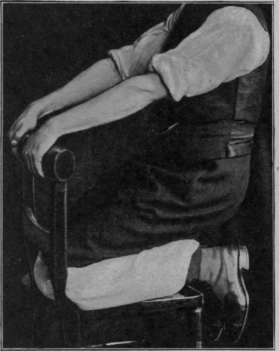 Fig. 124. The end position of kneeling trunk falling and raising